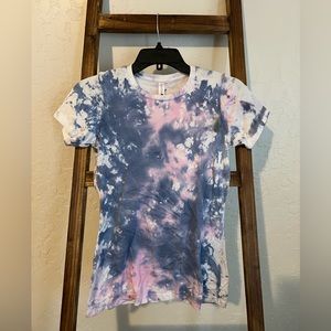 Soft simple tie dye short sleeve T-shirt